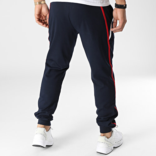 Pantalon Jogging A Bandes Trim 7555 Bleu Marine