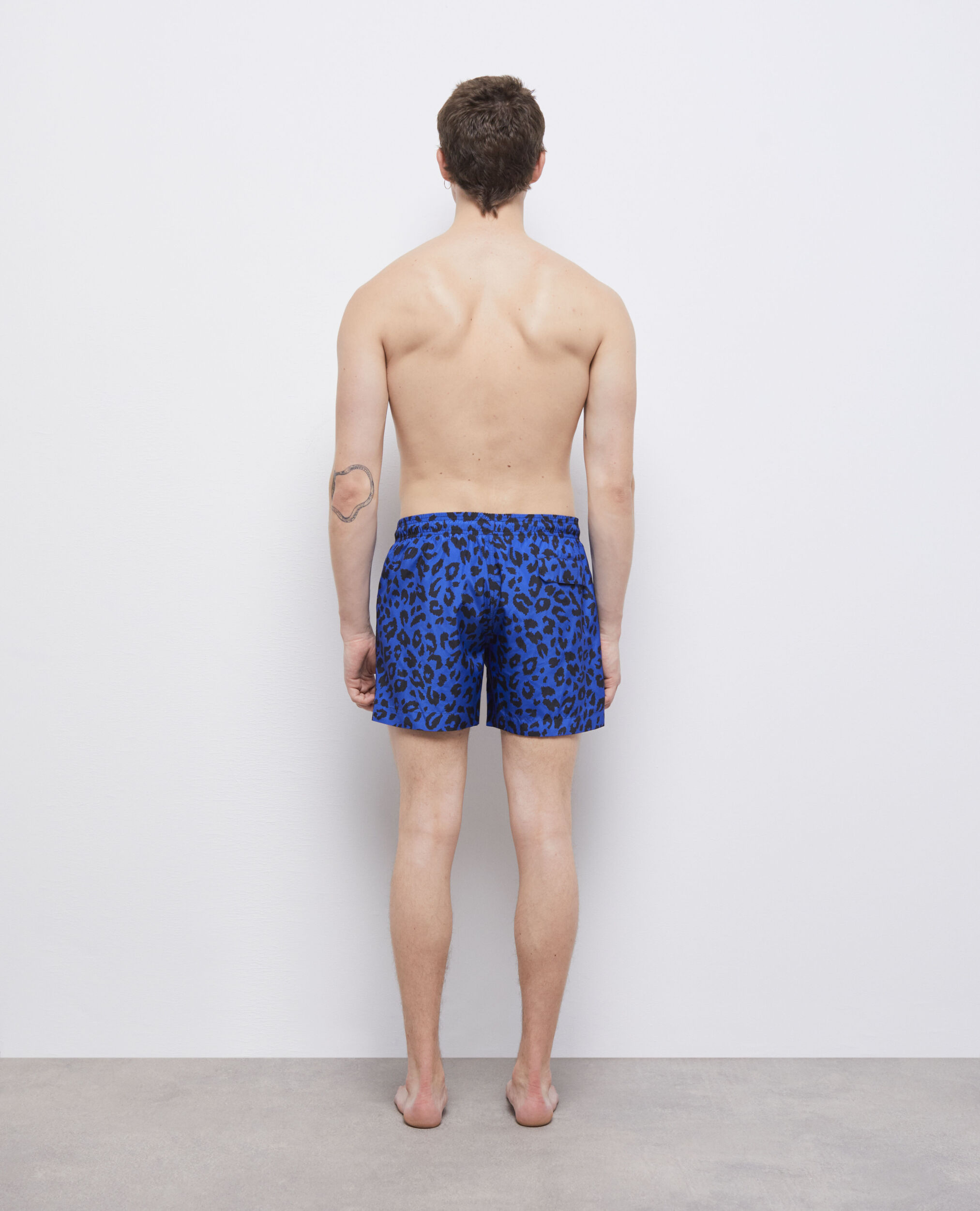 Maillot de bain léopard bleu