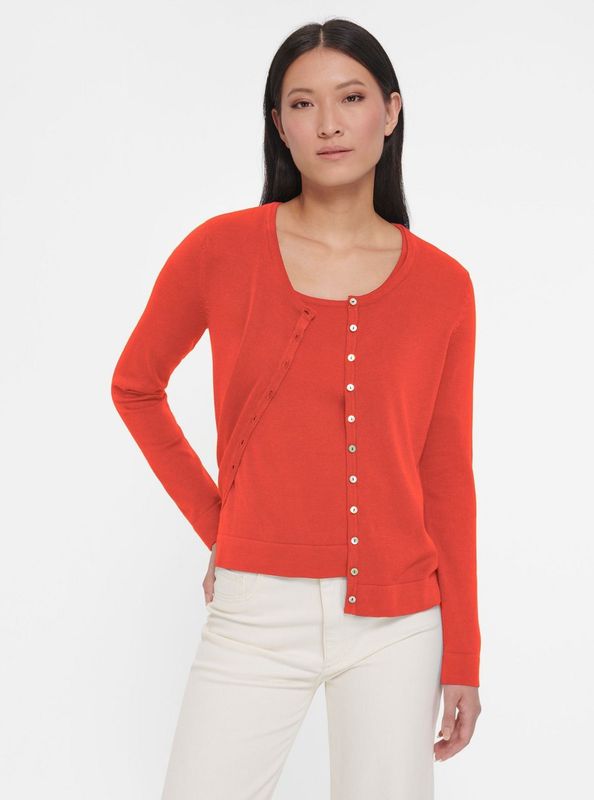 Twinset 100% scheerwol Van Peter Hahn rood
