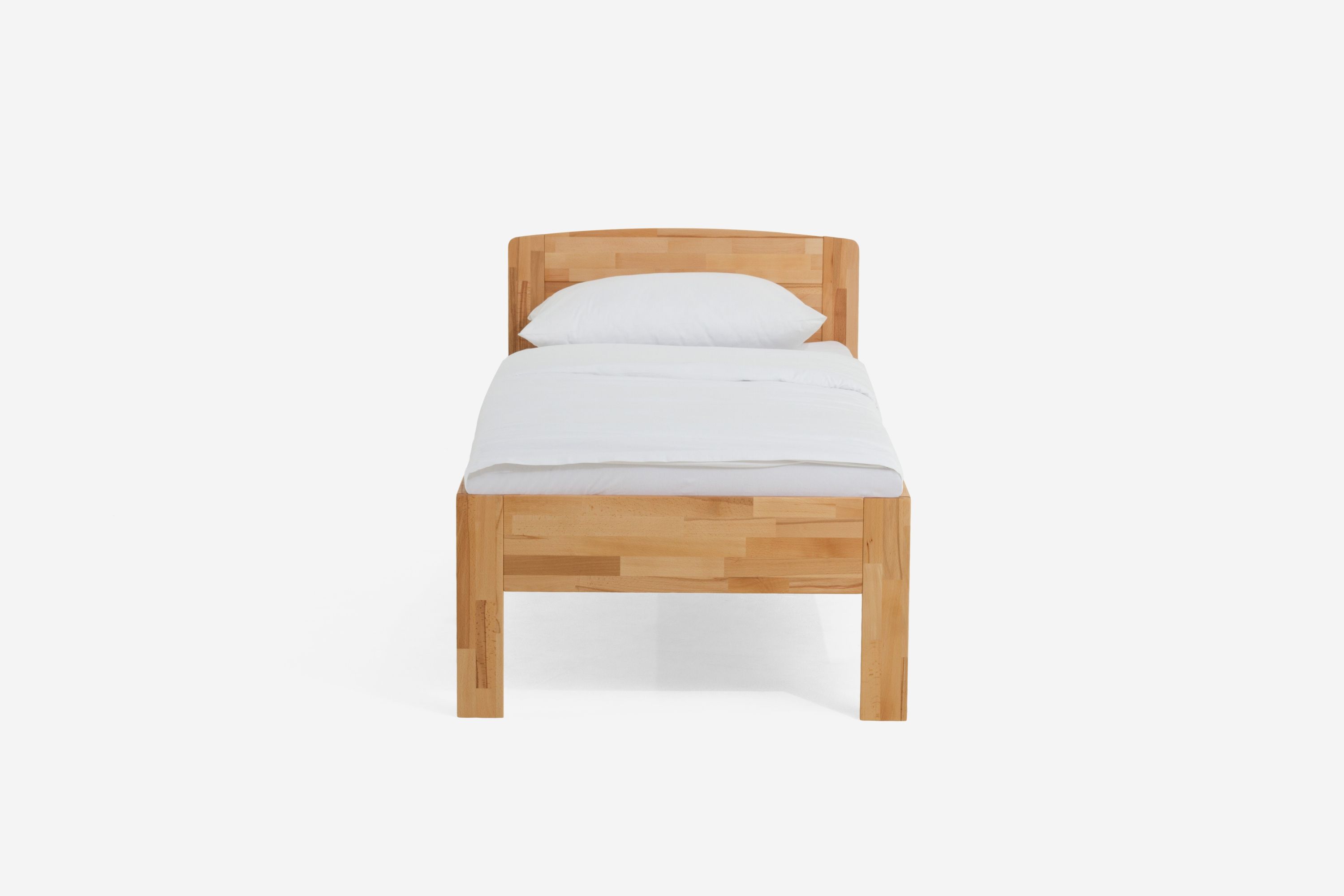 Holzbett Jasmine 120 x 190 cm Kernbuche geölt