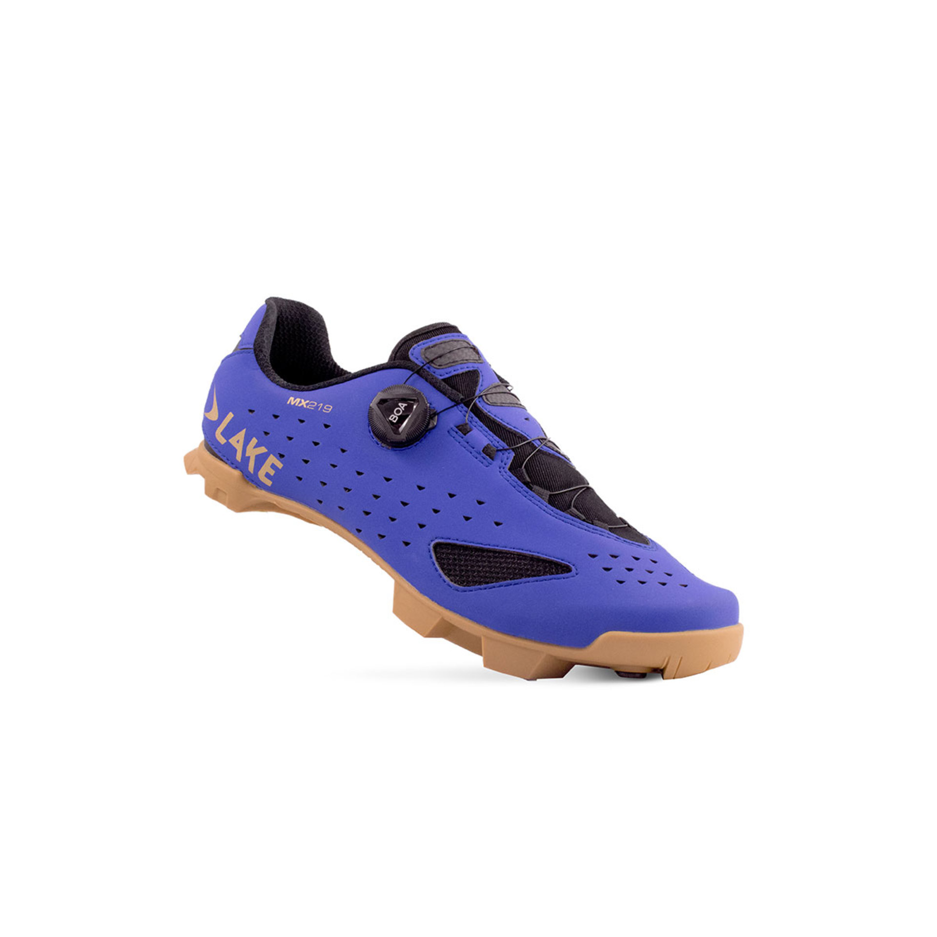 Lake MX219 Wide Mountainbikeschoenen Blauw/Goud Heren