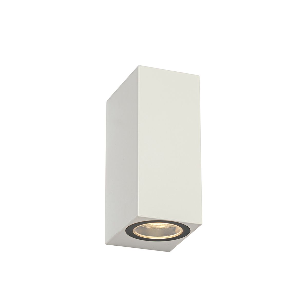 Moderne buiten wandlamp wit kunststof 2-lichts - Baleno