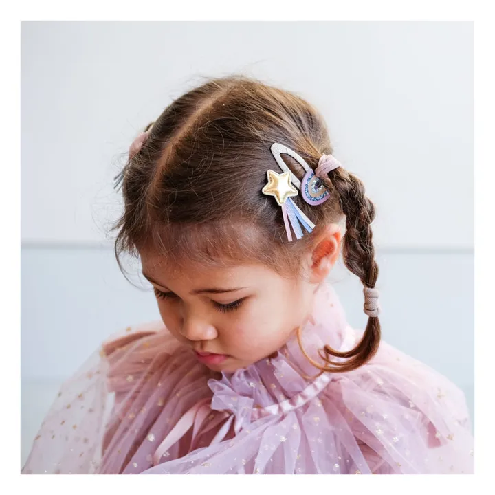 Mimi & Lula Lot 4 Barrettes O'Rainbow | Rose
