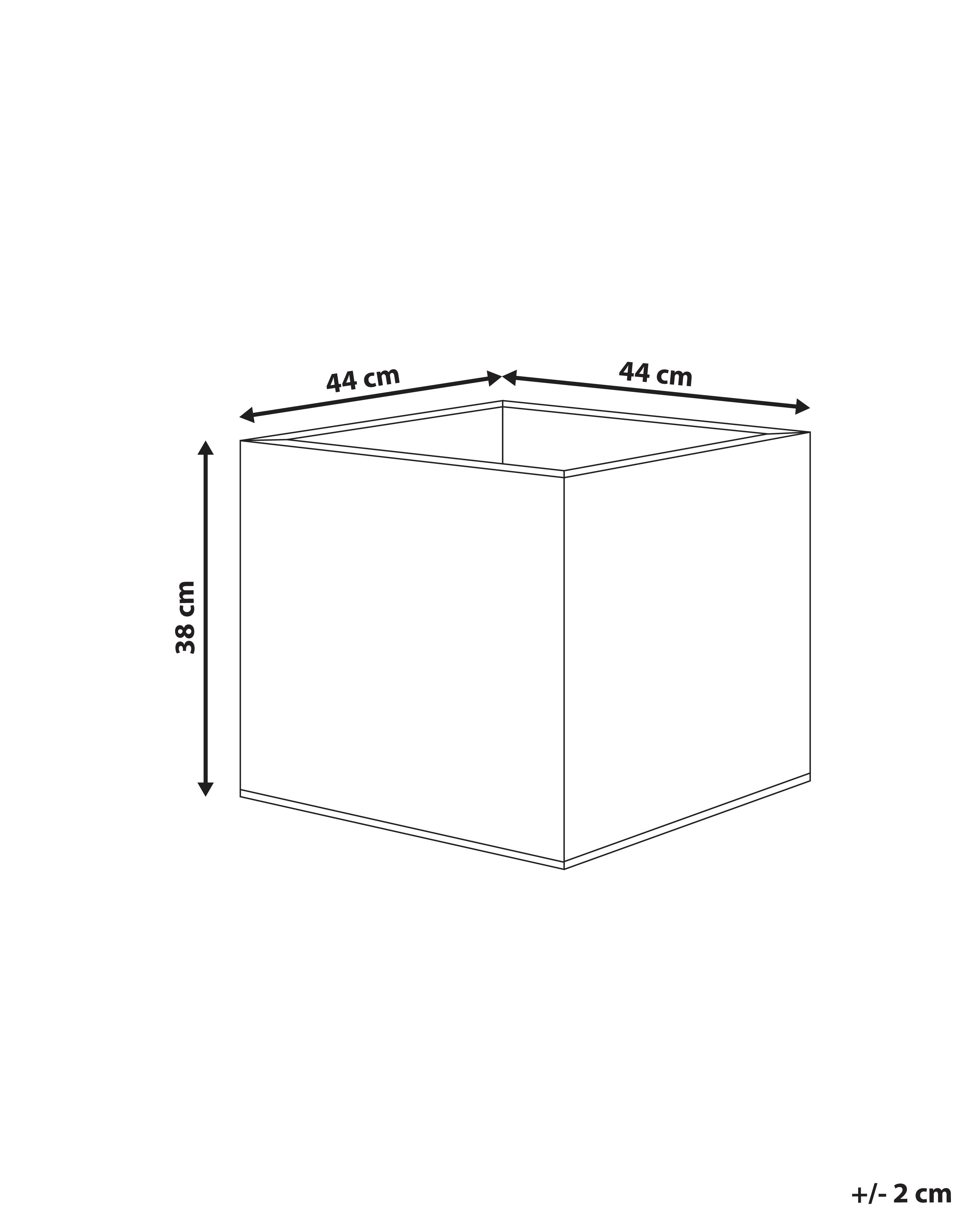 Bloempot FEIYAN 44 cm Zwart