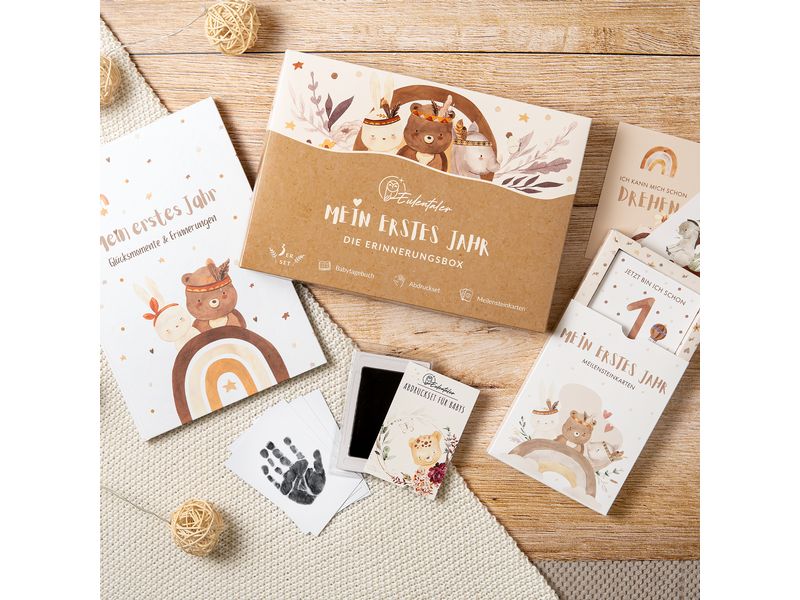 Eulentaler Erinnerungsbox Boho Erinnerungsbox «Mein erstes Jahr»