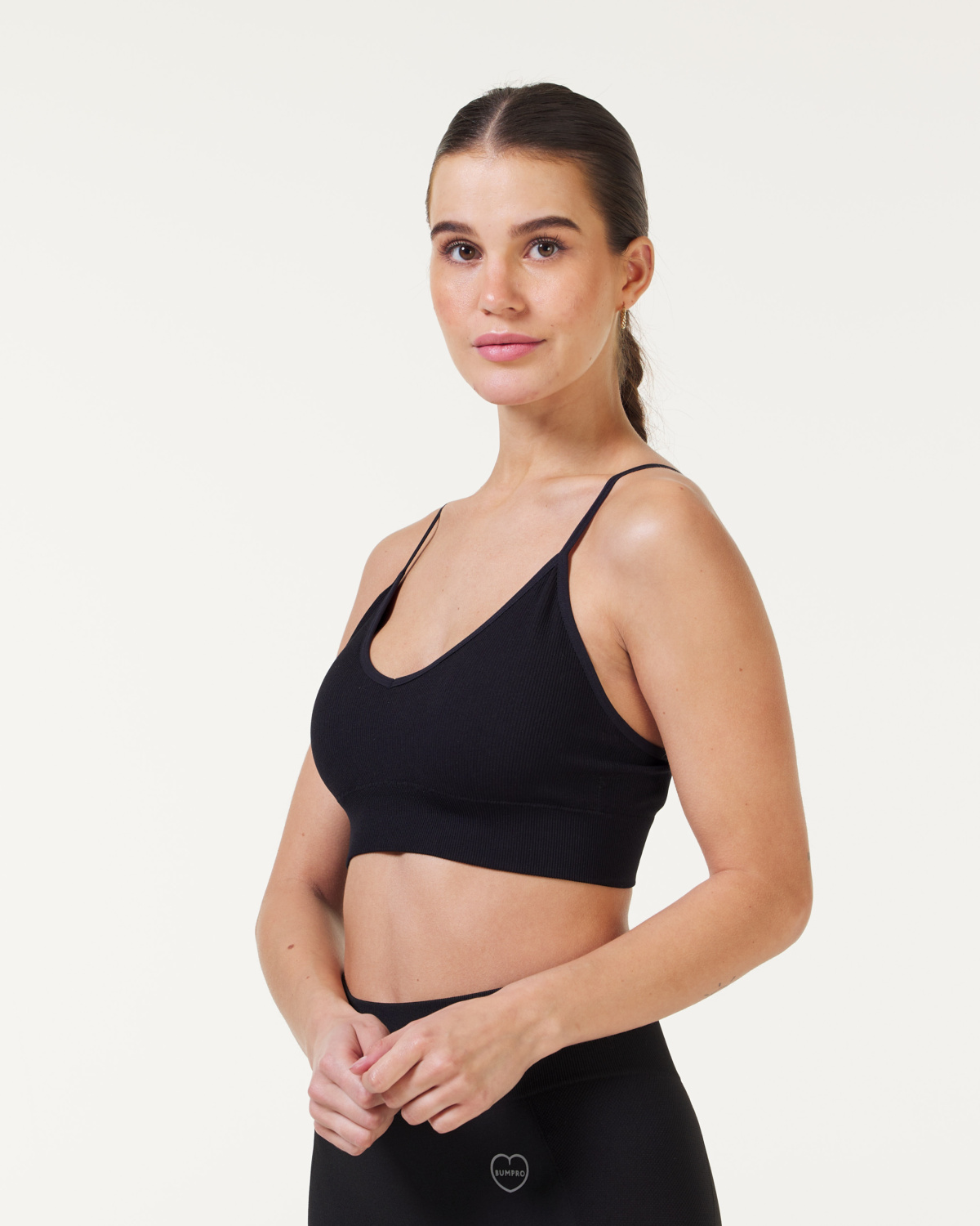 Bumpro Daily Seamless Rib Bra Black