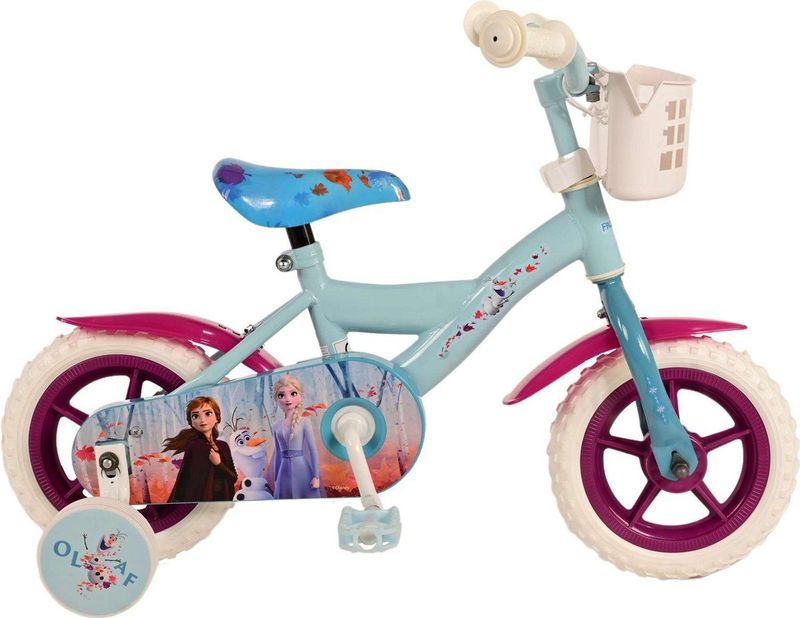 Disney - Frozen 2 - Kinderfiets - Blauw/Paarse - Doortrapper