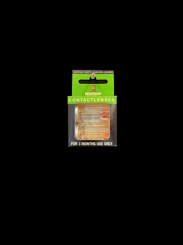 Party-linser hvite røde 3 mnd fargede linser halloween kule crazy skumle