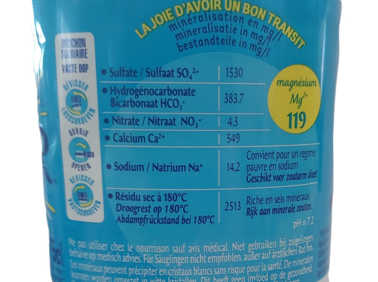 ÁGUA MINERAL HÉPAR FRANÇA 0.75L