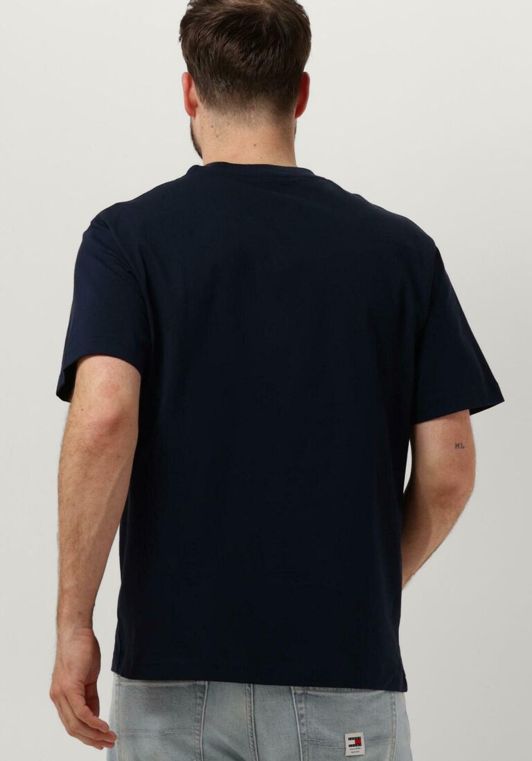 LACOSTE donkerblauwe lacoste t-shirt 1ht1 men's tee-shirt