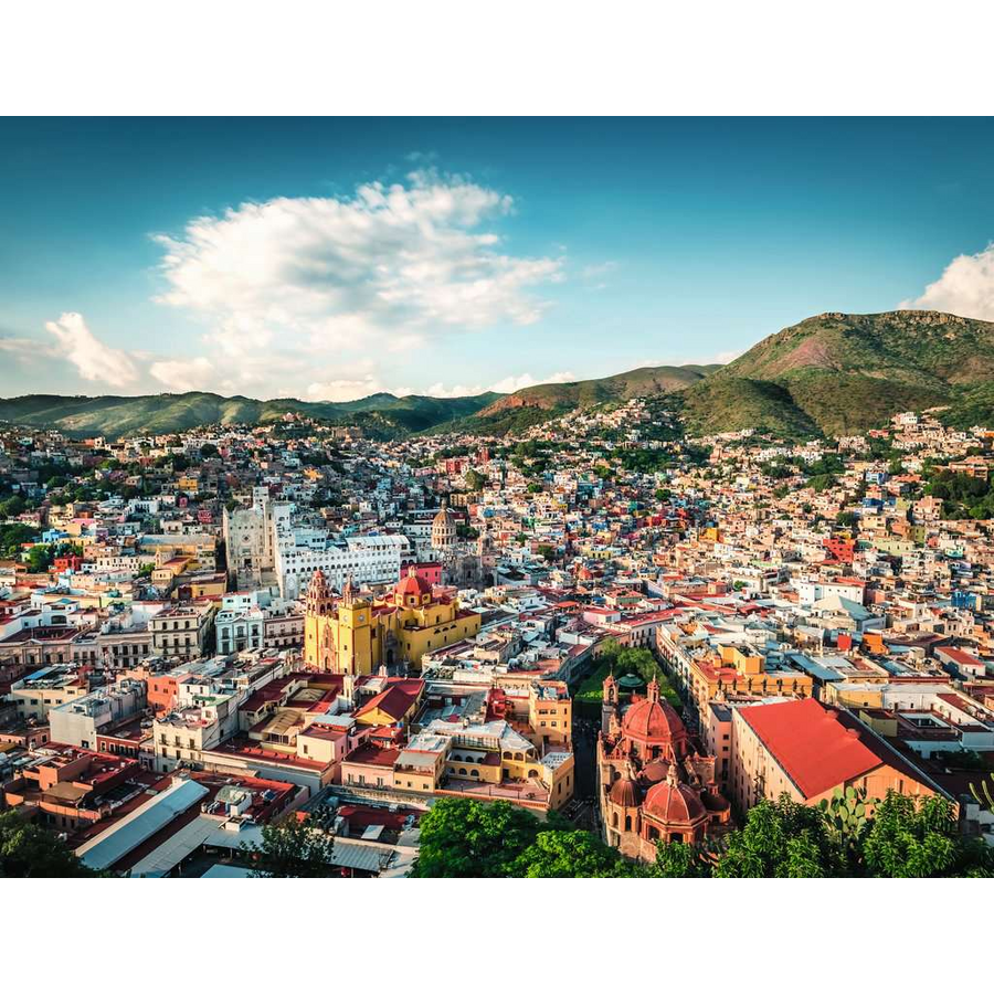 Ravensburger Kolonialstadt Guanajuato in Mexiko bunt