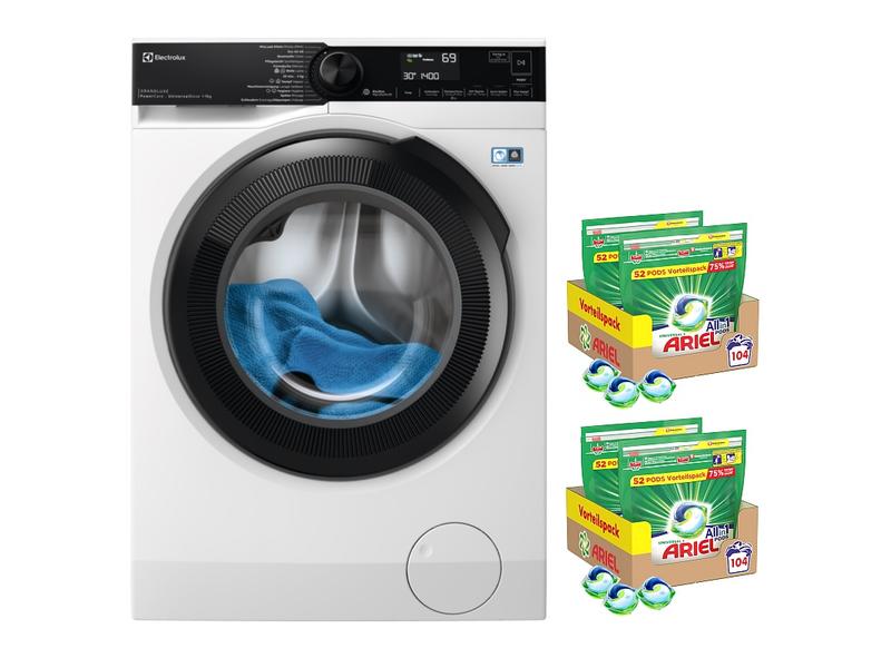 Electrolux Waschmaschine WAGL2E500 Links Ariel PODS Frontloader mit 9 kg Ladekapazität