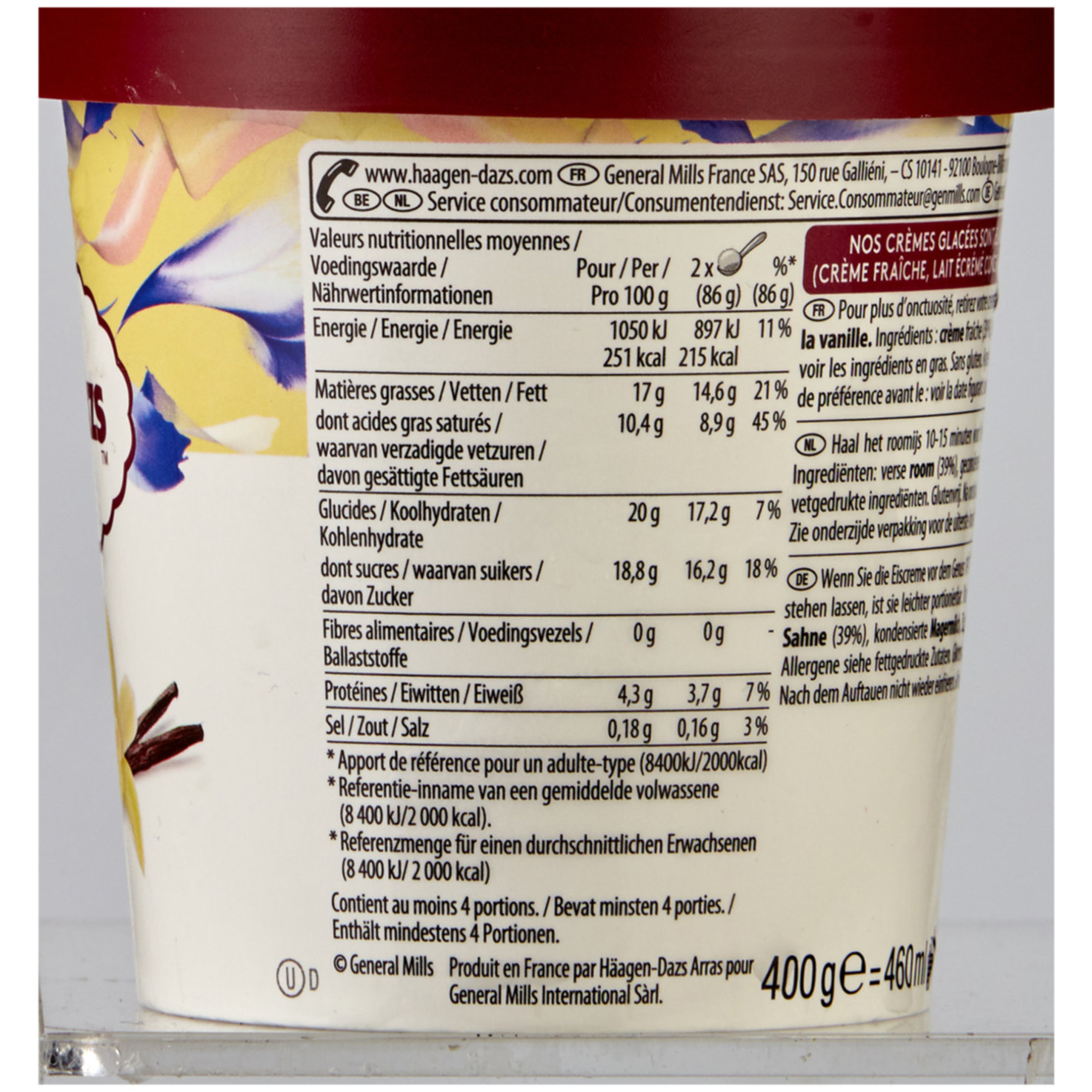Häagen-Dazs Glace Vanilla Pint