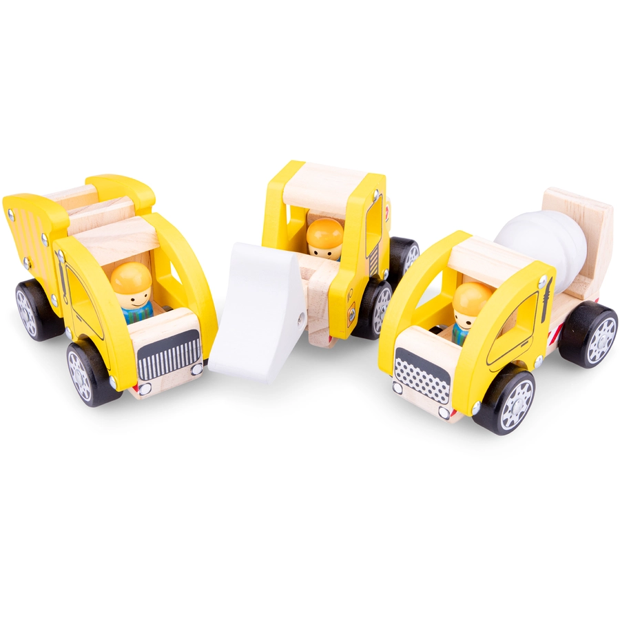 New Classic Toys Baufahrzeuge Set - 3 Fahrzeuge