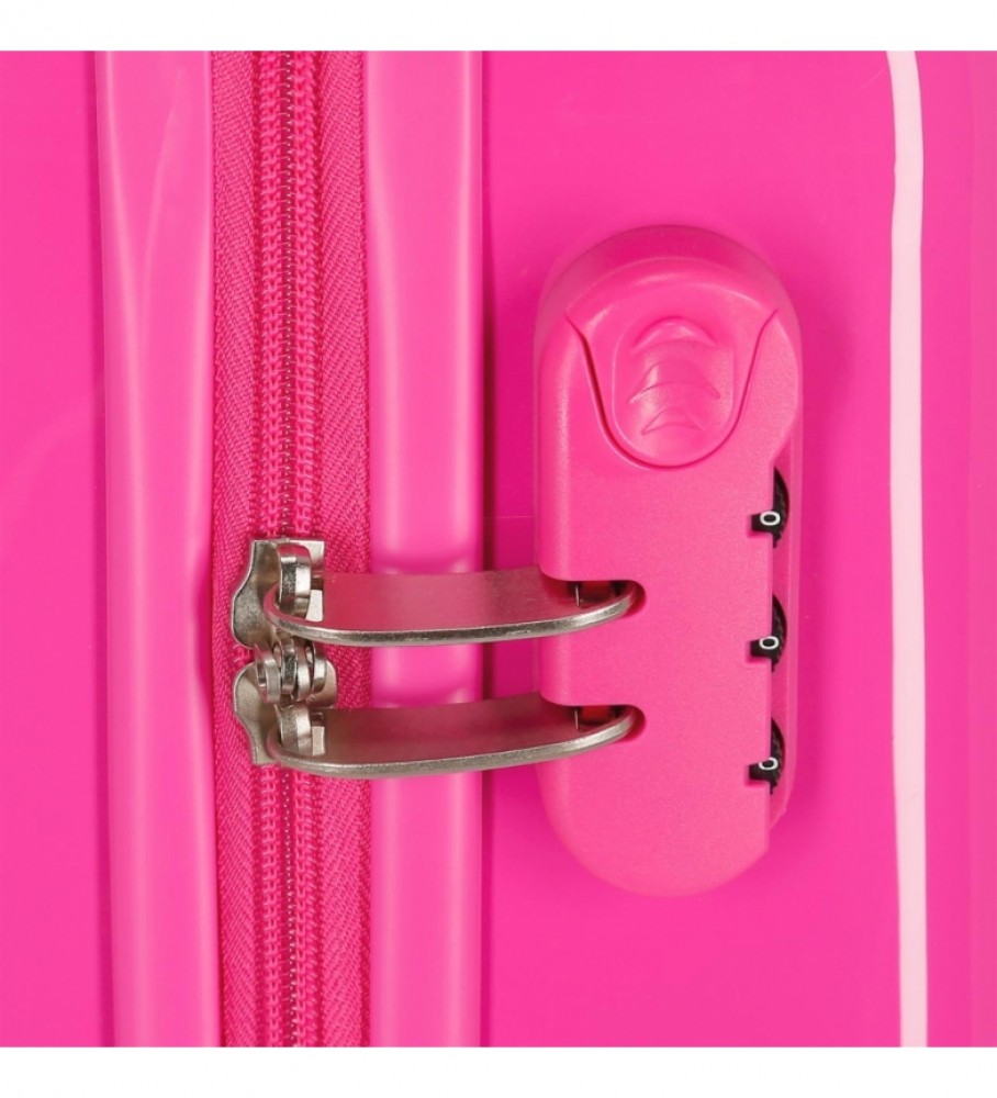 Mala de cabine Joumma Bags Minnie rgida 55cm Sunny Day Fucsia -38x55x20cm-