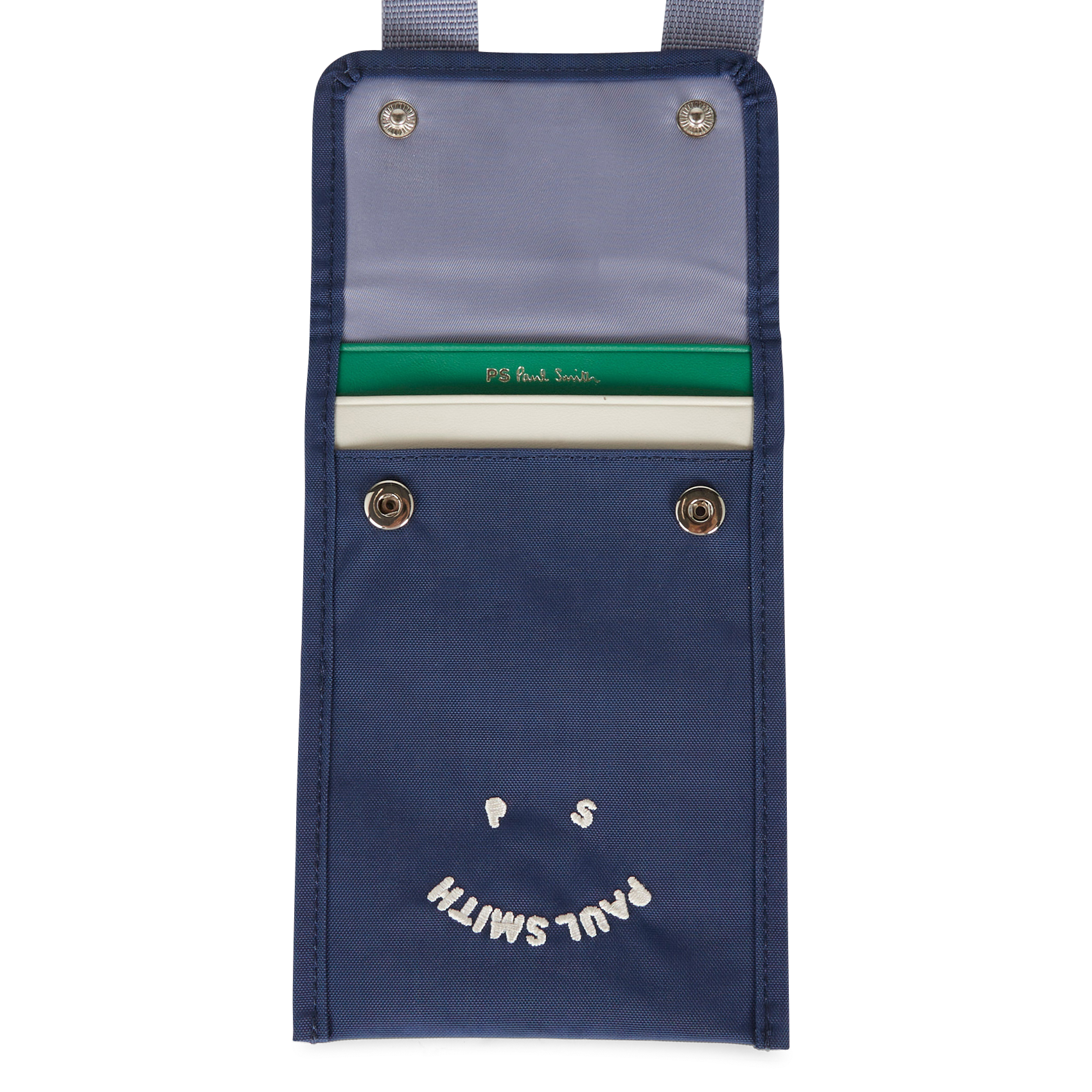 Sac bandoulière à logo brodé | Bleu