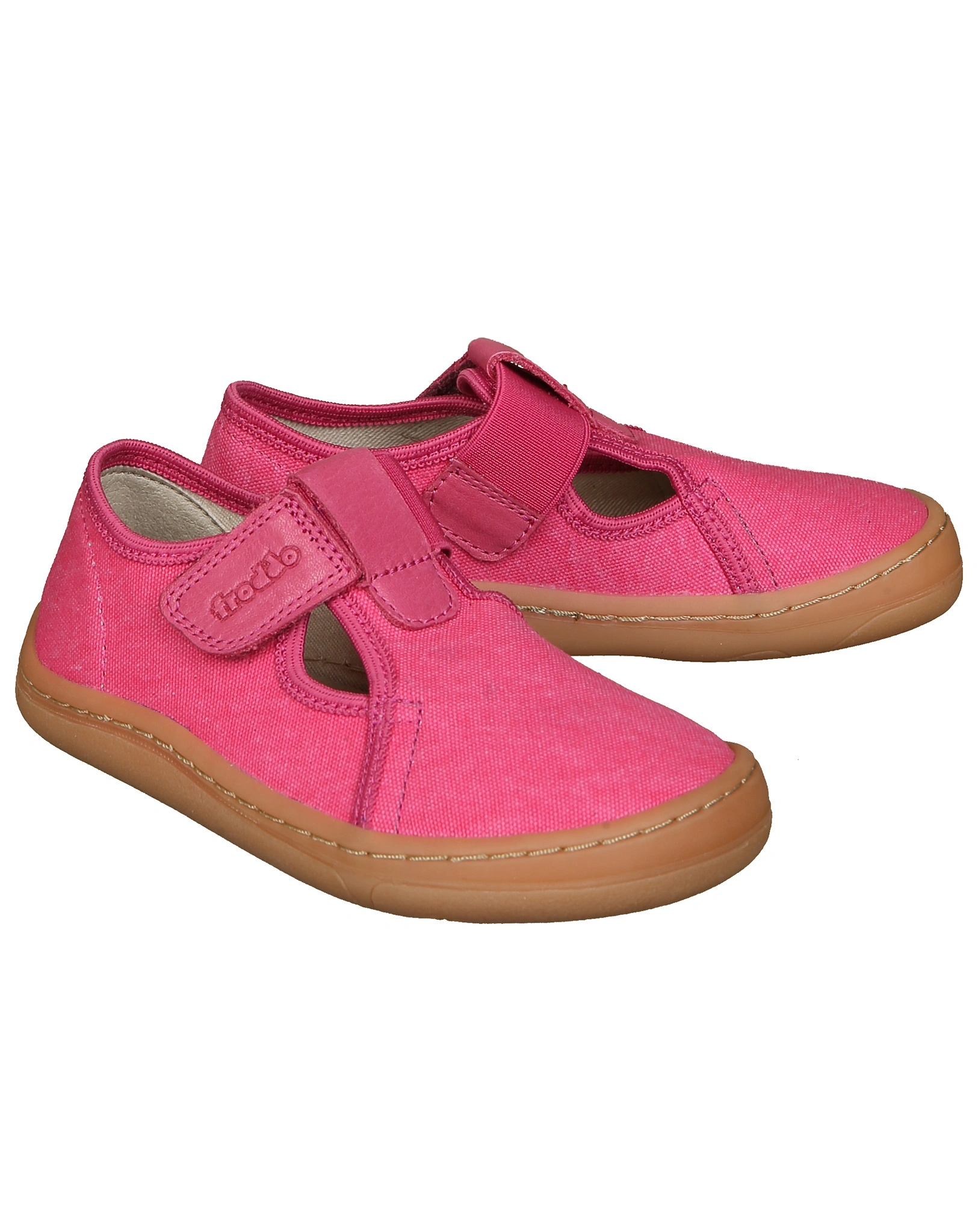 Barfußschuhe CANVAS T-BAR in fuxia