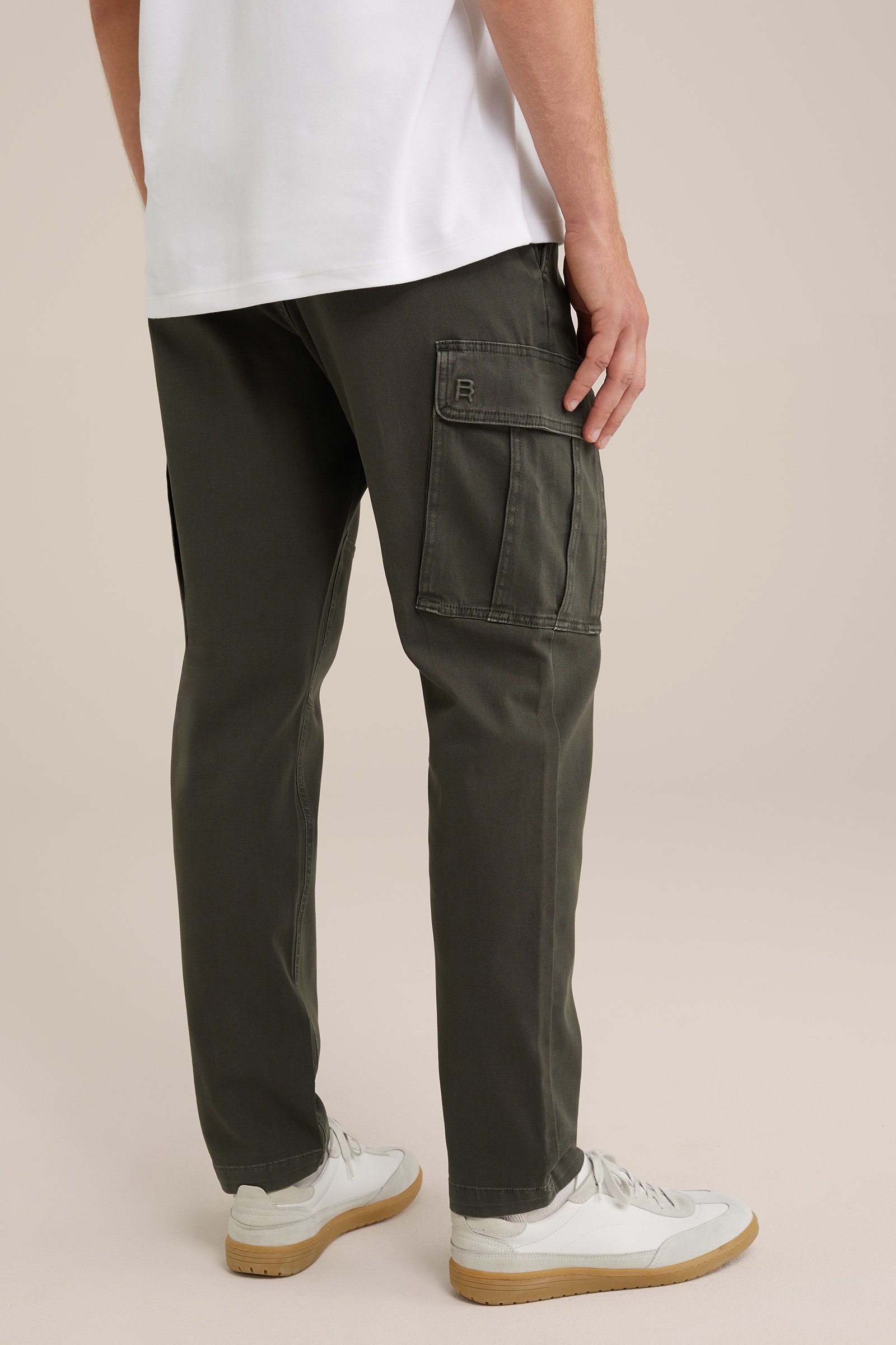 tapered fit cargobroek Blue Ridge Legergroen