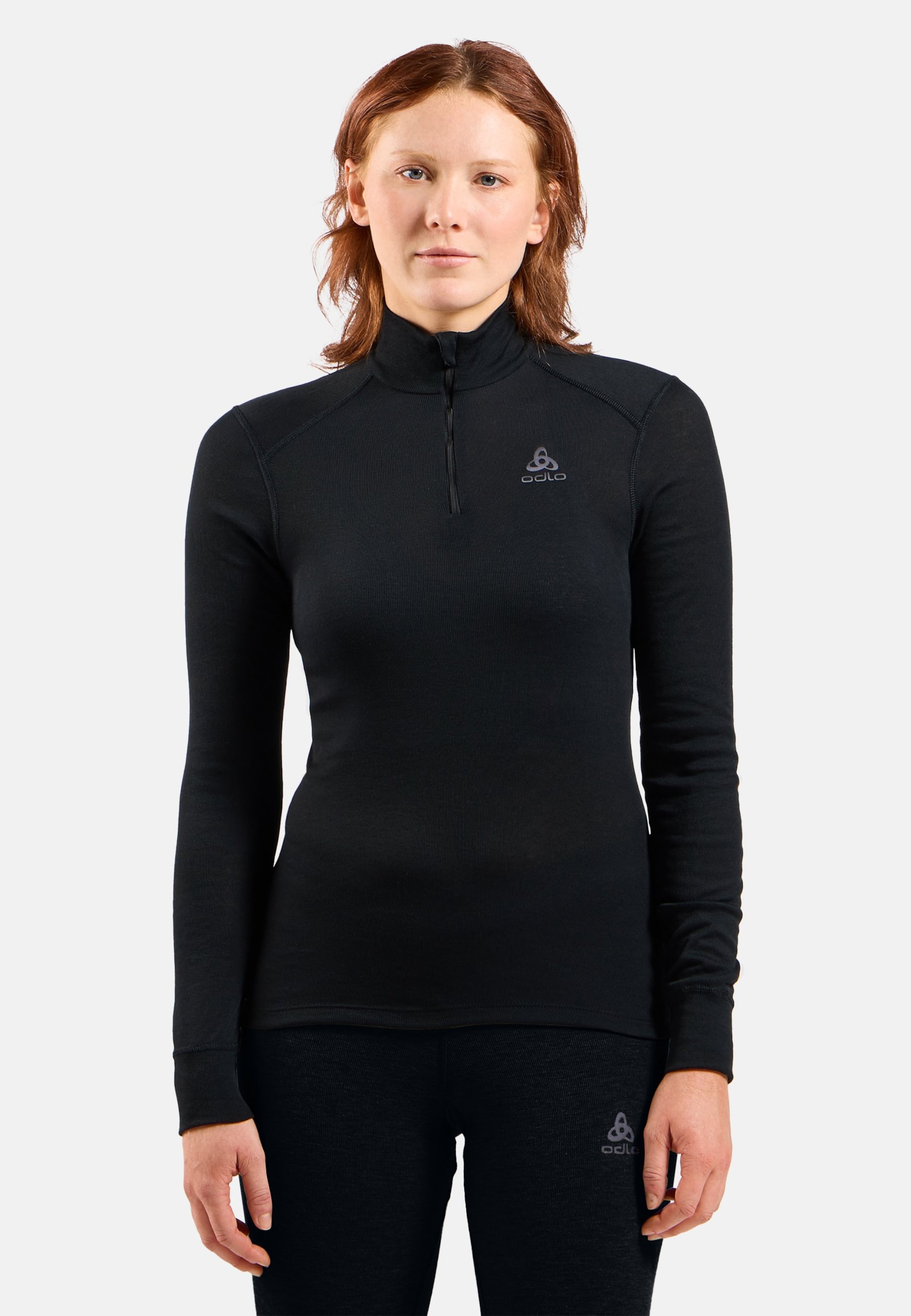 Active Warm Base Layer Half Zip in black