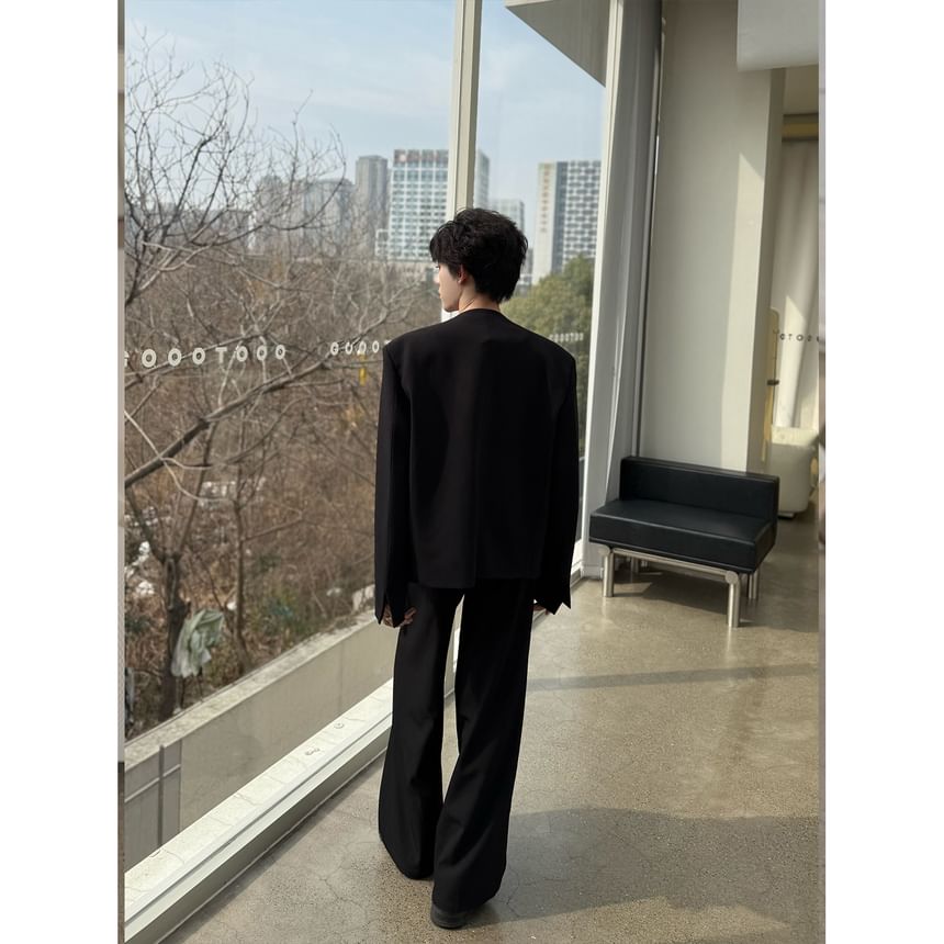 Freehop - Effen open voorkant blazer