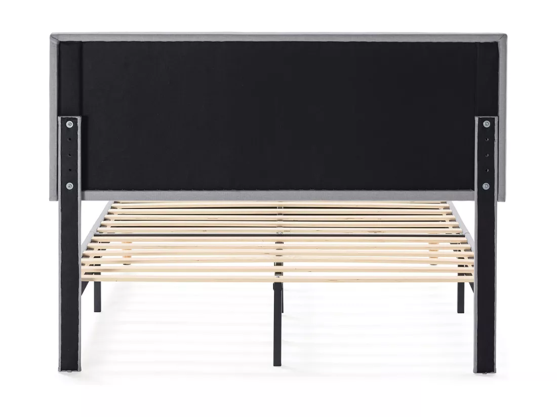 Cadre de lit rembourré Rosi 30 cm, 140x190 cm, Gris clair