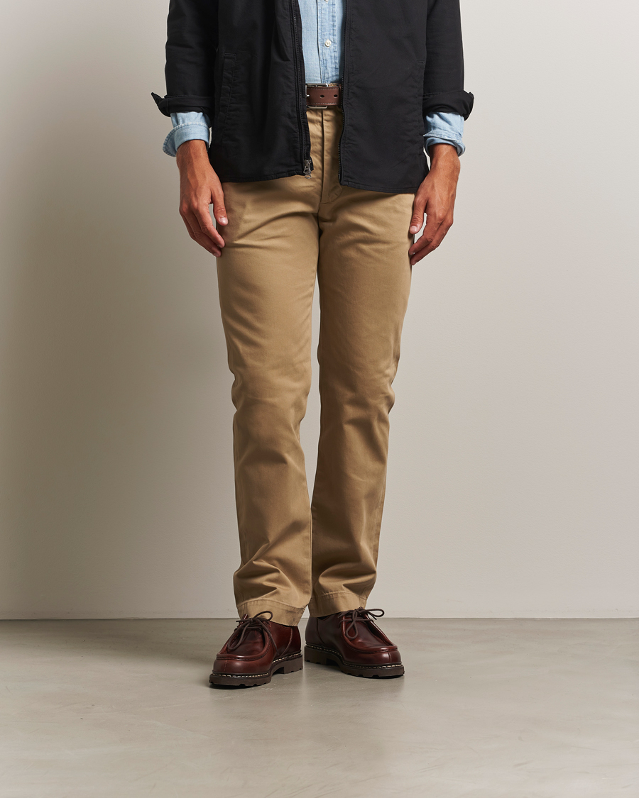 RRL Officers Flat Pants Military Khaki
