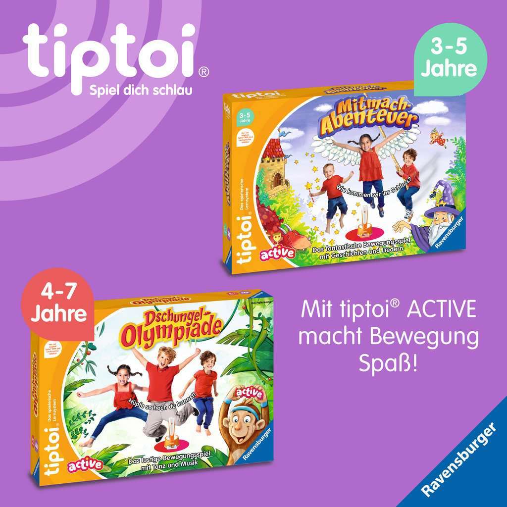 Ravensburger Spiel tiptoi® ACTIVE Set Kunterbuntes Tanz-Theater