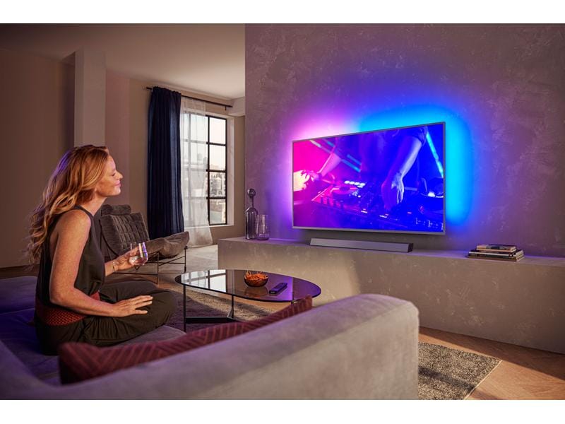 Philips Soundbar TAB8505/10 2.1 Kanal Soundbar mit kabellosem Subwoofer