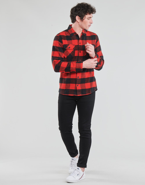 Dickies - NEW SACRAMENTO SHIRT RED - Rouge / Noir