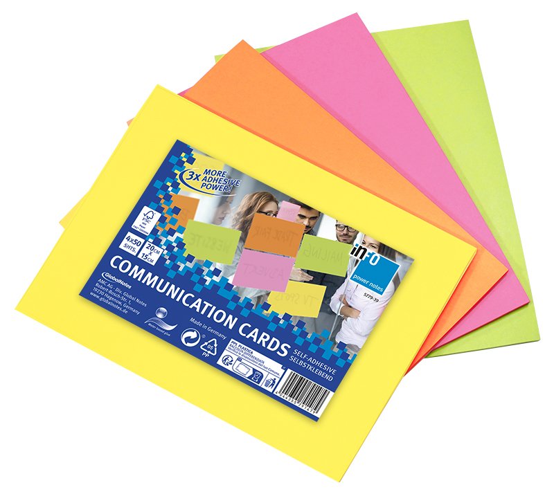 Kommunikationskarten info Farbmix, selbstklebend