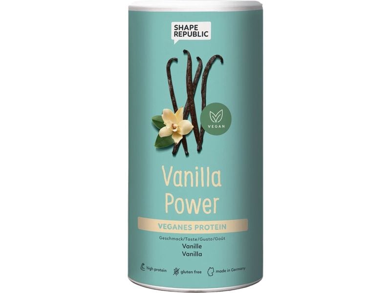 Shape Republic 3K Protein vegan Vanille 420 g Veganes Proteinpulver mit Süssungsmitteln und Vanillegeschmack