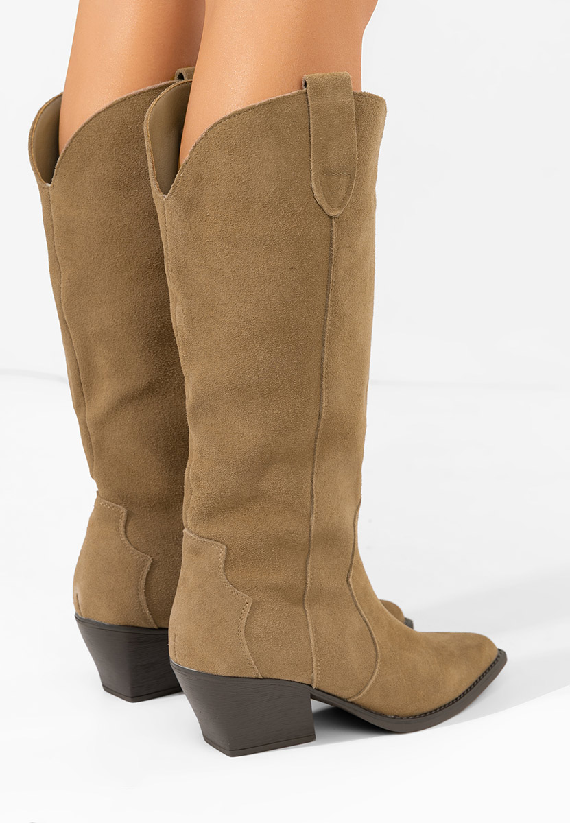 Bottes cowboy femme kaki Hetafe