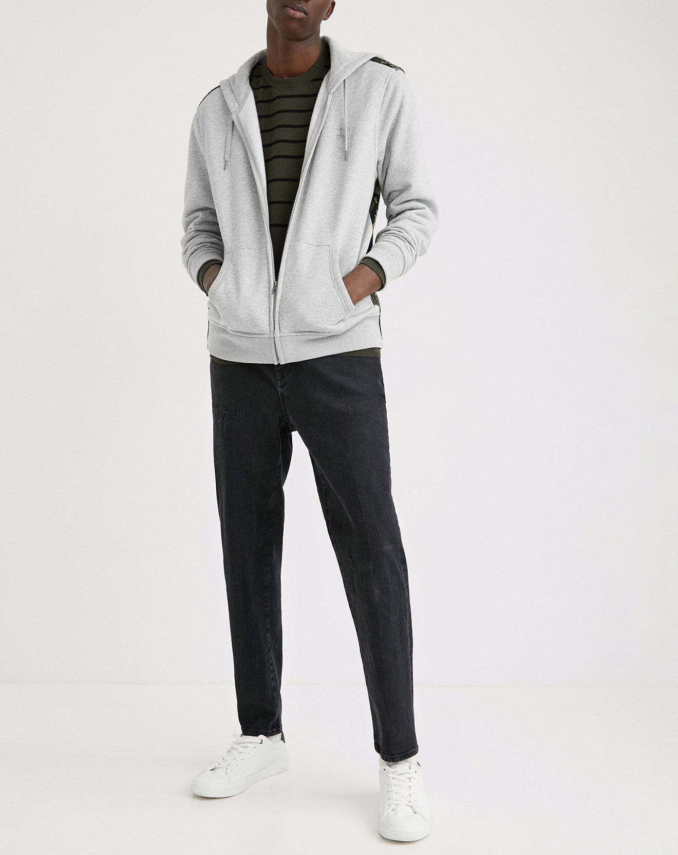 Desigual Sweat Nathan gris clair