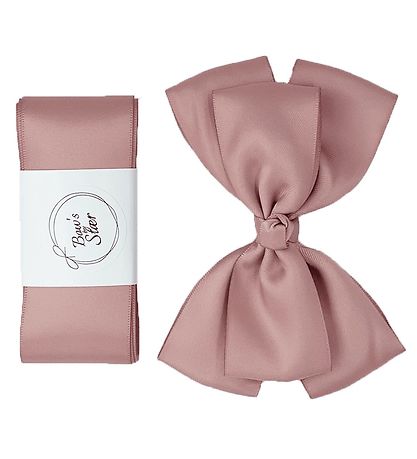By St?r D?bsb?nd m. Sl?jfe - Satin - DouBlå Bow - Antique R
