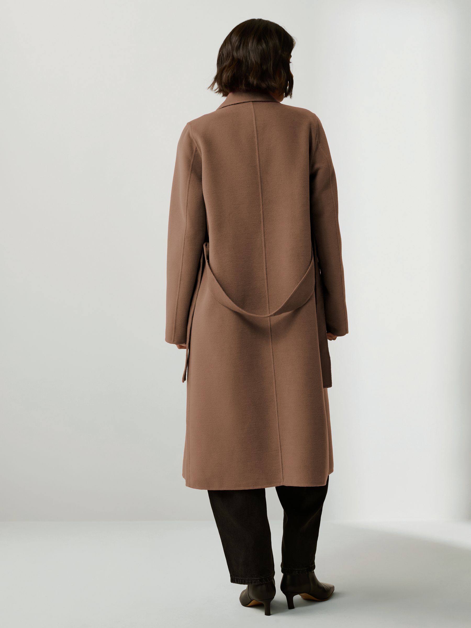 Emme Marella Xeno Belted Wrap Brown Coat