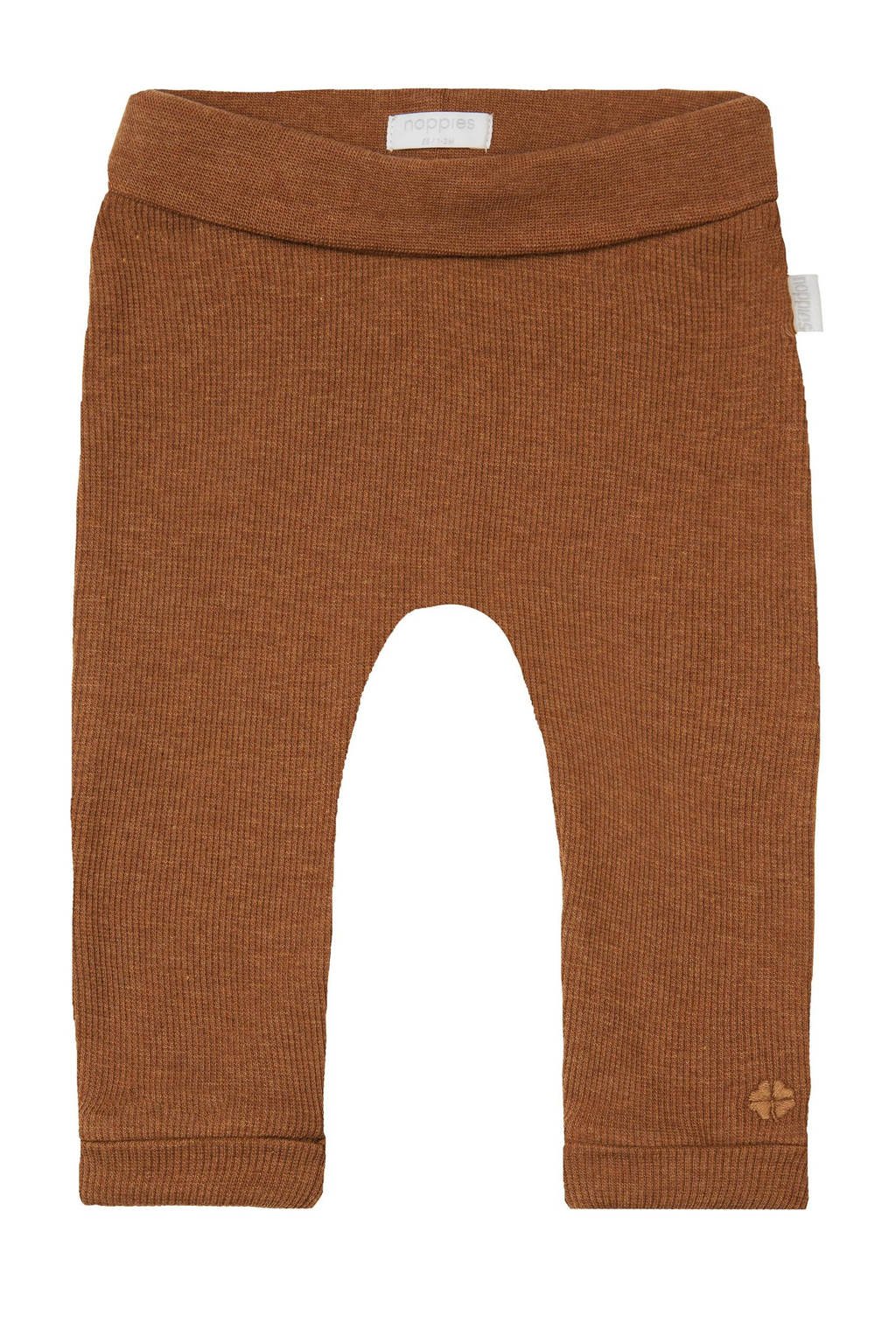 Noppies baby regular fit broek Naura met katoen bruin