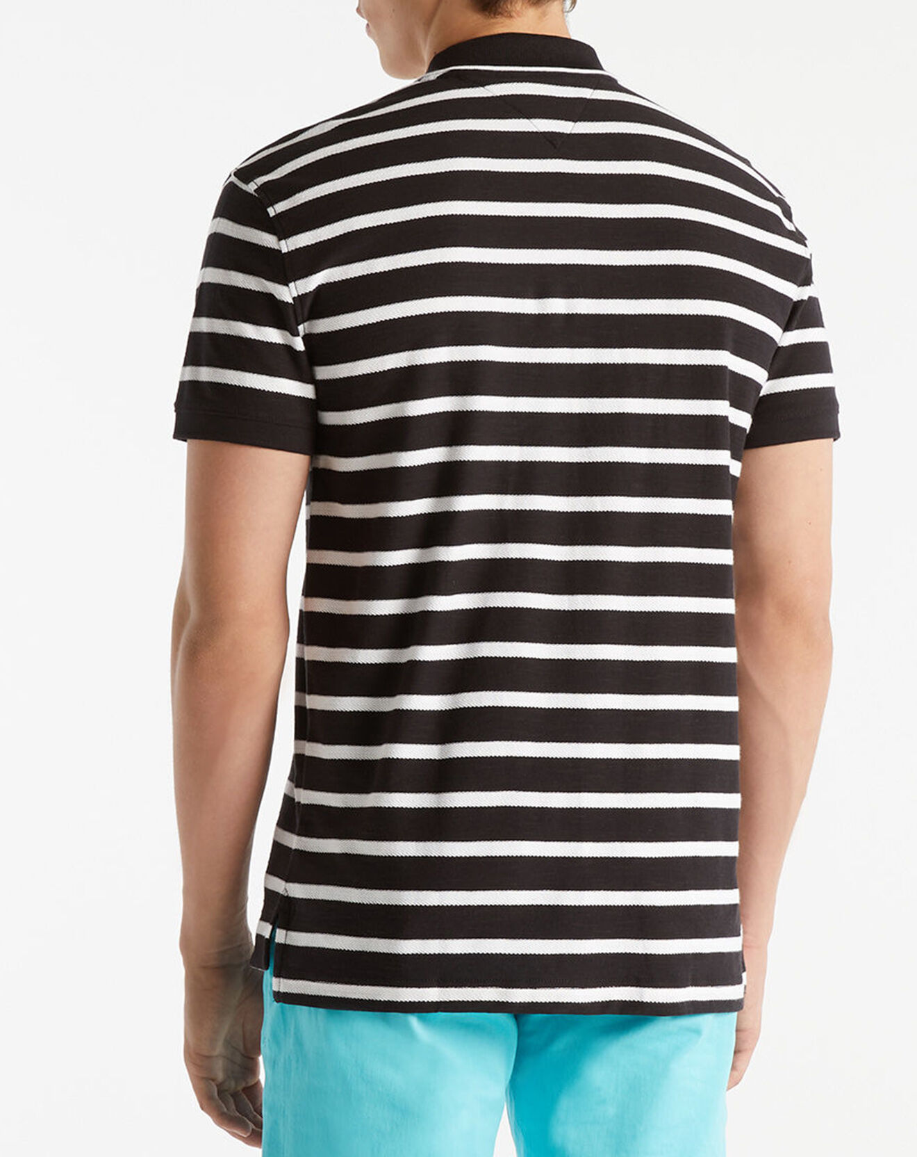 Tommy Jeans Polo à rayures noir/blanc