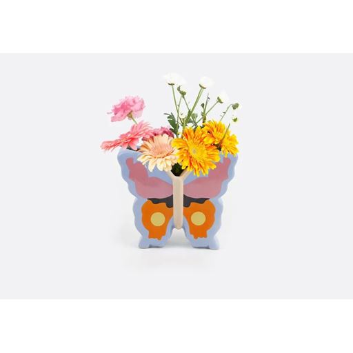Doiy Woodland Butterfly Vase, Multi