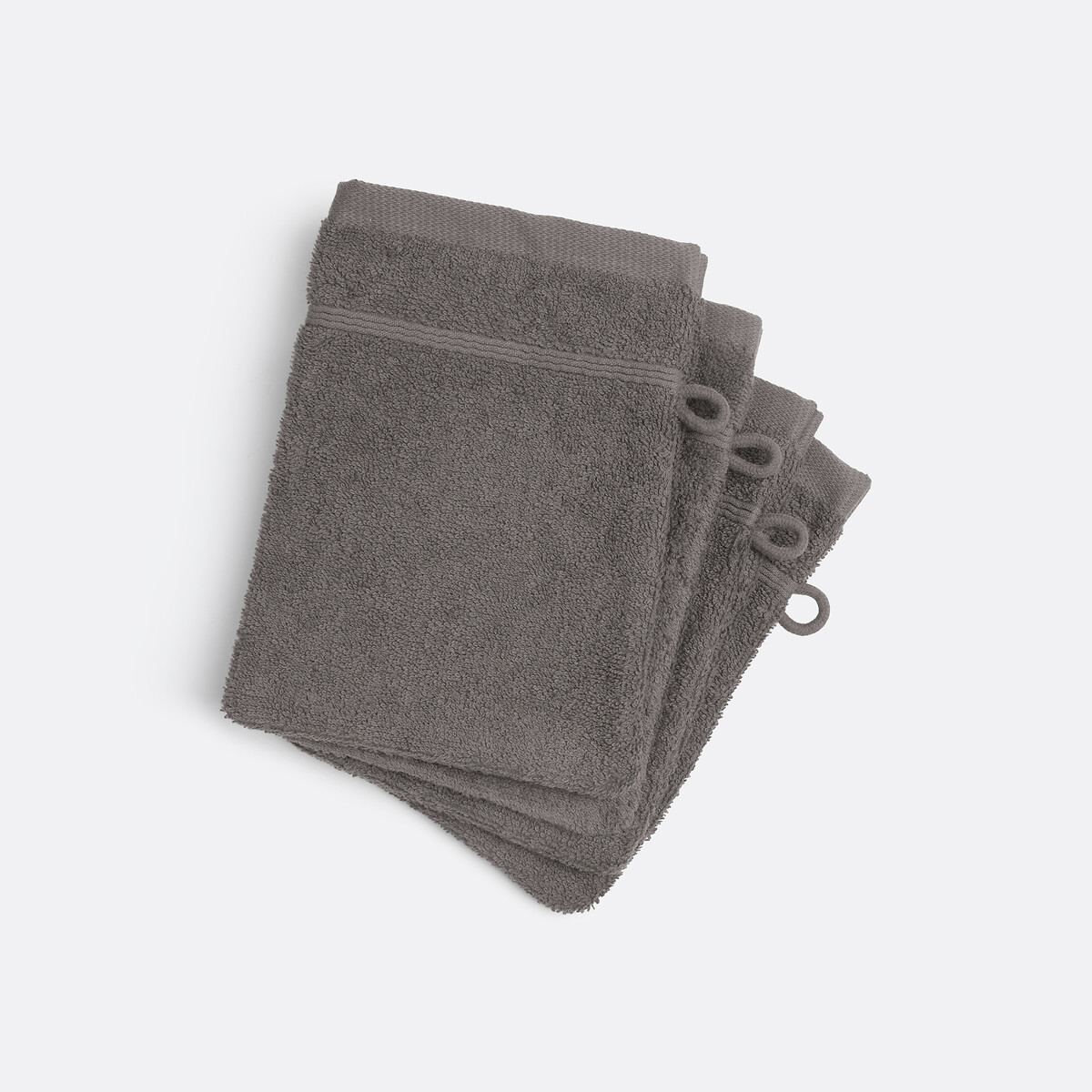 LA REDOUTE INTERIEURS<br>Conjunto de 4 toalhas de rosto em tecido felpudo bouclette, Zavara