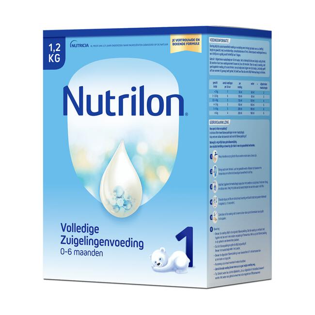 Nutrilon 1 Volledige Zuigelingenvoeding 0-6 Maanden 1200 GR