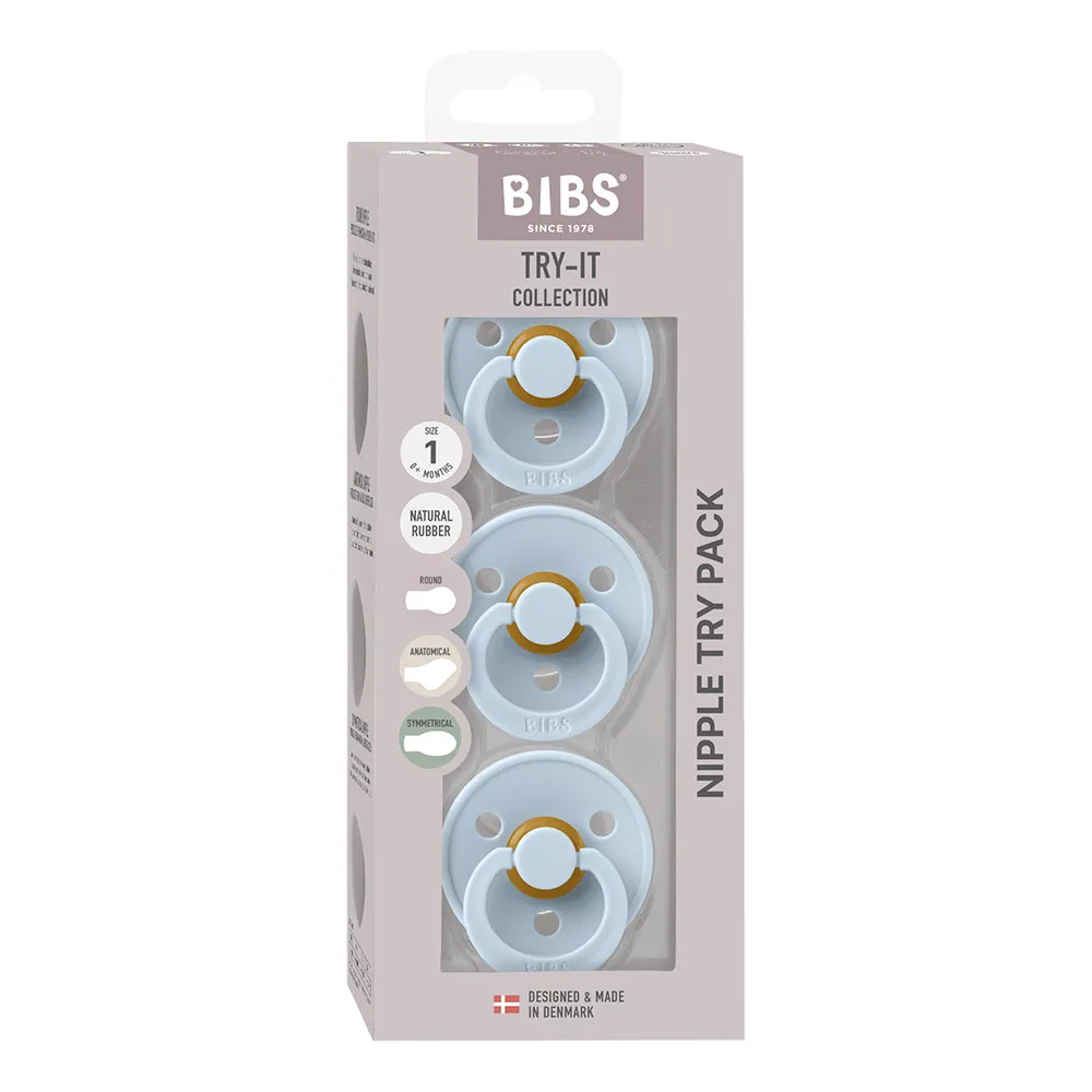 BIBS Try-it Colour - Baby Blue