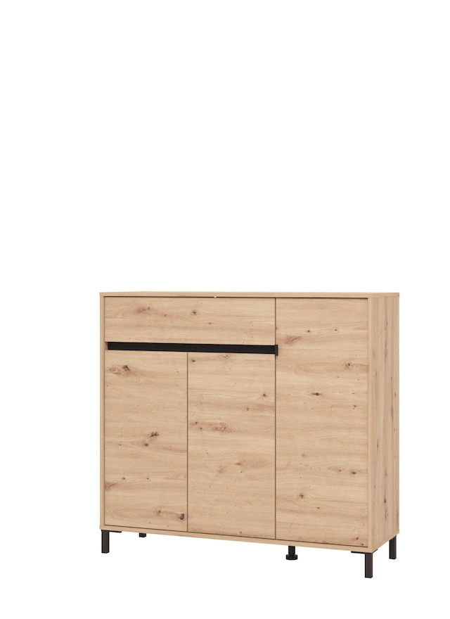 Home affaire Schuhkommode »Flannan, Schuhregal, Schuhschrank, Gesamthöhe 109,5 cm« sechs Regale und eine Schublade, Gesamtbreite 118,5 cm