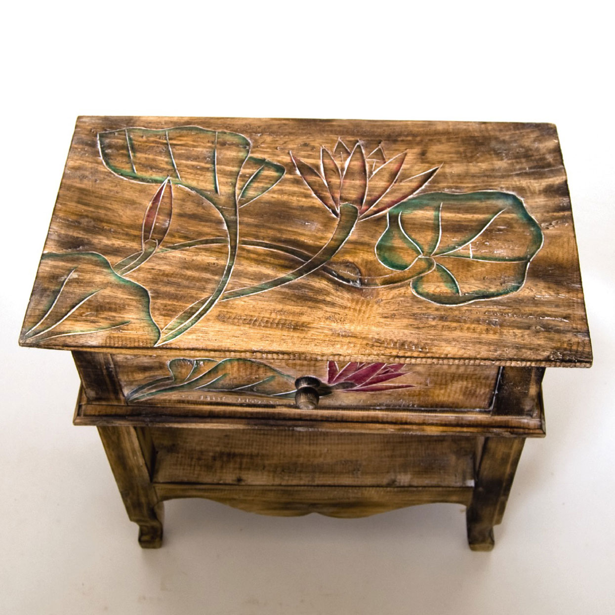 Schubladenkonsole 'Seelilie', braun, B 49 cm, H 50 cm, L 29 cm von fischer's lagerhaus