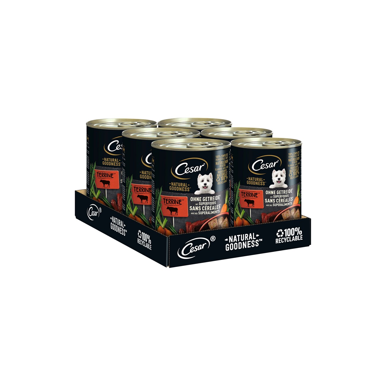 Cesar Natural Goodness Rind 6x400 g