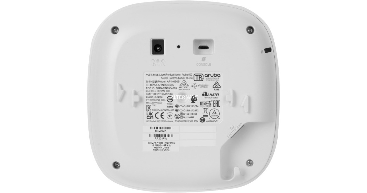 Hewlett Packard EnterpriseInstant On AP22 (RW) access point  (Wi‑Fi 6 2x2)