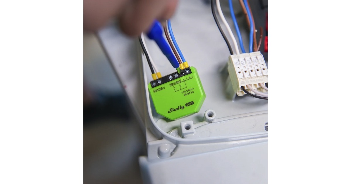 ShellyDALI Gen3 dimmer  (Groen)