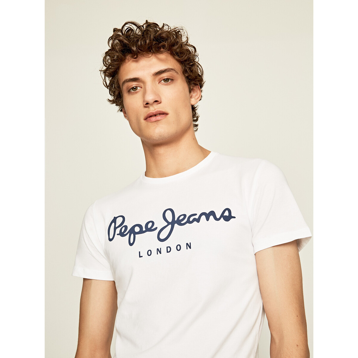 PEPE JEANS<br>Camiseta com gola redonda Original Stretch