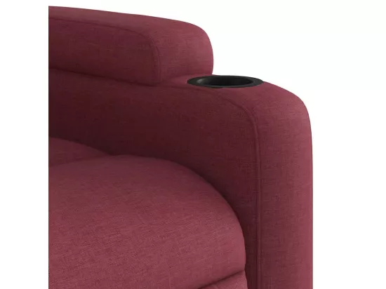 Fauteuil massant inclinable Rouge bordeaux Tissu