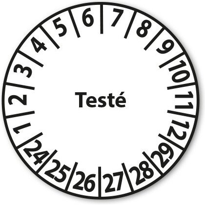 Pastilles Calendrier adhésives 