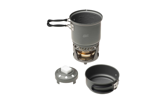 Esbit CS985 Spiritus Kochset 470 ml / 985 ml hartanodisiertes Aluminium